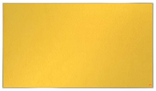Image of Nobo Widescreen Felt Noticeboard, 1220 x 690 mm, Slim Trim Frame, InvisaMount Mounting System, Impression Pro, Yellow, 1915431