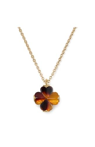Image of Kate Spade New York Spade Flower Pendant, Tortoise