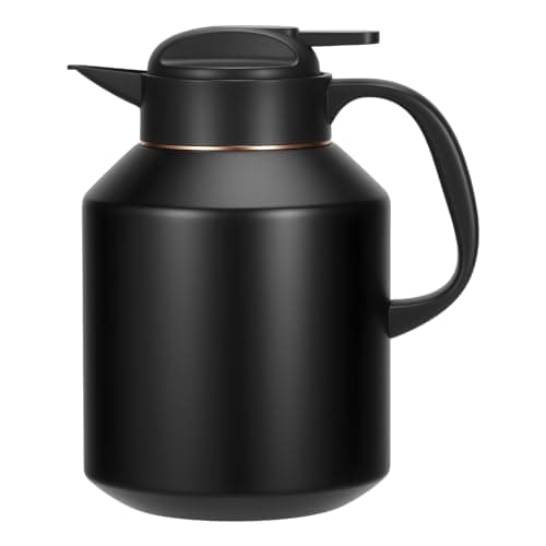 Image of Olerd 2L Thermal Coffee Carafe, Stainless Steel Insulated Jug, Double-Walled Vacuum Coffee Pot for Coffee, Tea, Water
