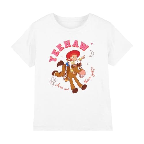 Image of Cotton Soul Disney Toy Story Jessie Yeehaw Bullseye Girls T Shirt, White, 9-11 Years