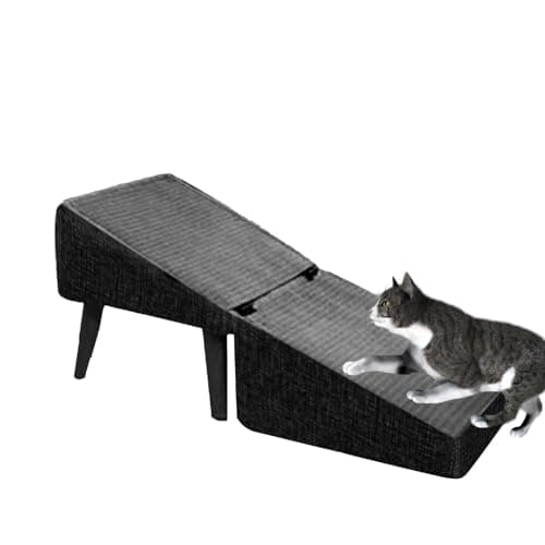 Image of 2 in 1 Foldable Dog Ramp Ottoman, 30x30x35cm Multifunctional Kitten Steps for Couch Bed Car, Non-Slip Wear Resistant Dog Steps, DogCouch Ramp for Small Medium DogsCats, Bed And Sofa Footrest