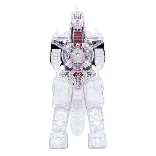 Image of SUPER7 Super Cyborg - Mighty Morphin Power Rangers - Dragonzord (Clear) (SU-POWRW01-DZD-01)