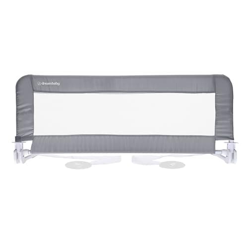 Image of Dreambaby Phoenix Toddler Bed Guard - Foldable & Travel Safety Rail - Suitable for Single, Double and King Size Mattress - Measures 110cm Wide x 45.5cm Tall