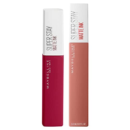 Image of Maybelline New York SuperStay Matte Ink Lip Tint with Opaque Effect Intense Color with Precision Tip Applicator Make Up Kit of 2 Lipsticks with 115 Founder and 65 Seductress