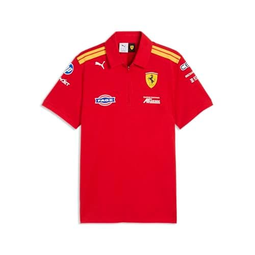 Image of PUMA Scuderia Ferrari F1 2026 Men's Team Hypercar Polo - Red - Size: S