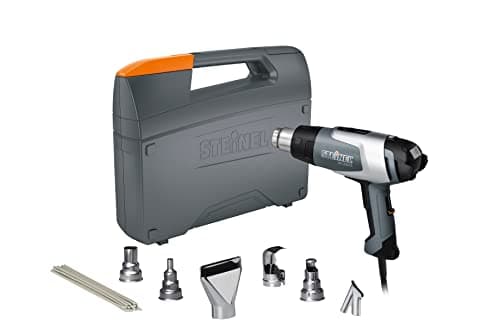 Image of Steinel HL 2020 E Automotive Kit - incl. hot air Gun with LCD-Display & Variable Temperature, Heat Tool Set for Repairing and Welding tarpaulins, Window tinting, auto Body Welding