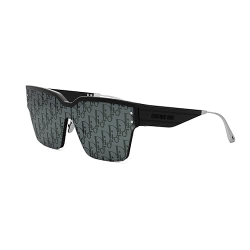 Image of Dior DIORCLUB M4U Smoke Mirror Logo Shield Ladies Sunglasses CD40090U 01C 00
