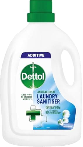 Image of Antibacterial Laundry Sanitiser, Fresh Cotton, Liquid Additive, Kills 99.9% of Bacteria and Viruses, 3L