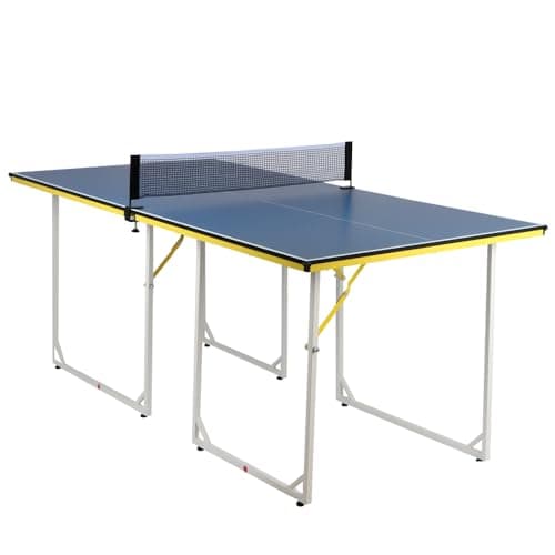 Image of Midsize Ping Pong Table Tennis Table for Indoor and Outdoor, Portable Tennis Table, Quick Instrallation