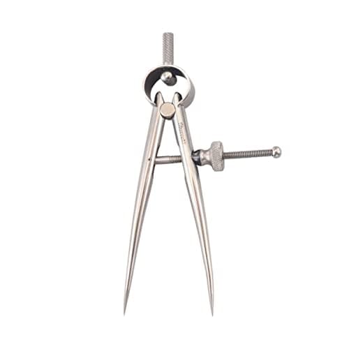 Image of Starrett 277-3 3" Toolmakers' Spring-Type Divider With Round Legs And Solid Nut