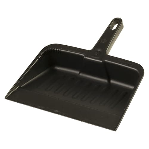 Image of Rubbermaid Commercial Products Heavy-Duty Dustpan | Plastic Scoop for Industrial & Home Debris Collection | 31.1 cm, Charcoal