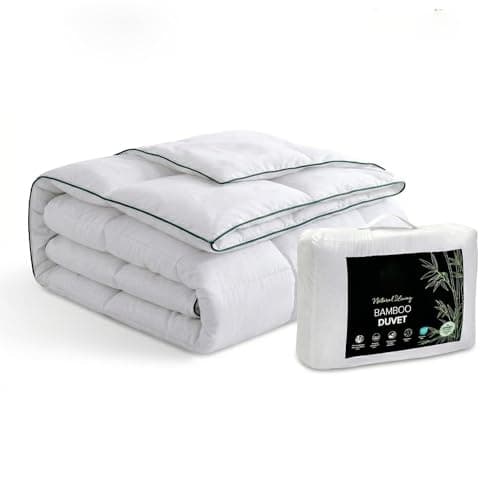 Image of Vapinity Anti Allergy Bamboo Duvet 4.5 Tog – Lightweight Summer Cooling Breathable Quilt – Double – Hypoallergenic Microfibre – OEKO-TEX® Certified