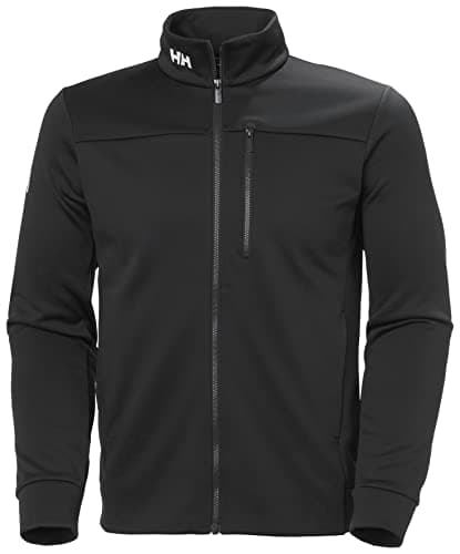 Image of Helly Hansen Mens Crew Fleece Jacket, L, Ebony