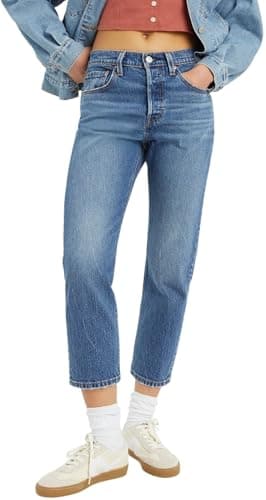 Image of Levi's Women's 501 Crop Jeans, Erin Can't Wait Stretch, 30W / 28L
