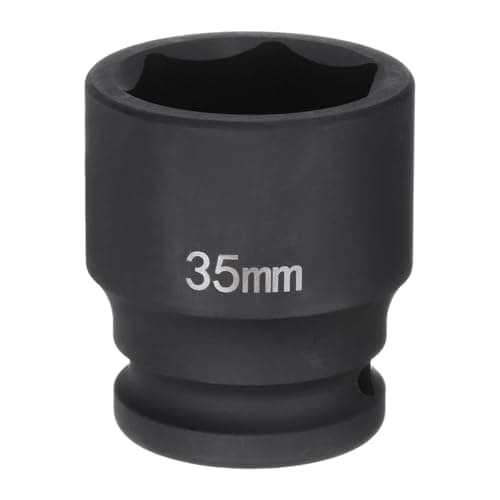 Image of sourcing map 6-Point Impact Socket 3/4" Drive 35mm Metric 40Cr Alloy Steel Spindle Axle Nut Impact Socket