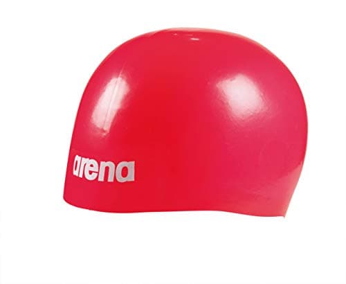 Image of ARENA Unisex Molded Pro II USA Swim Cap for Adults Comfortable Tight Fit Pool Training and Racing Swim Accessory, Red, One Size