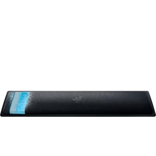 Image of Razer Ergonomic Wrist Rest Pro for Full-Sized Keyboards (Cooling Gel-Infused Cushion, Anti-Slip Rubber Feet, Compatible with All Full-Sized Keyboards) Black