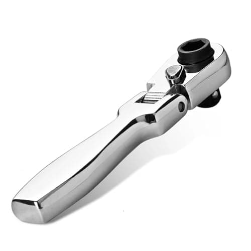 Image of Bestgle 1/4" Drive Mini Ratchet Wrench Screwdriver, 2-in-1 Flexible Swivel Socket & Bit Driver, 72-Tooth Ratchet Spanner Handle for Repair & DIY Tools