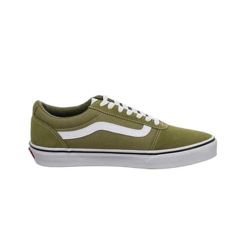 Image of Vans Mens's Filmore Decon Sneaker, Suede/Canvas Olive/White, 9 UK
