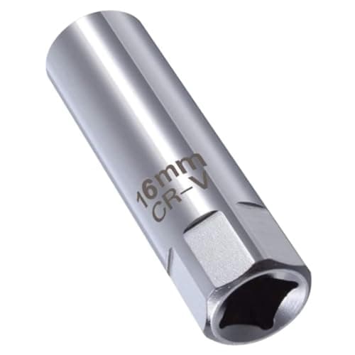 Image of ZHEHENG 16 mm Spark Plug Socket 12 Point Thin Wall Spark Plug Removal Tool 3/8 Inch Drive Thin Wall Magnetic Removal Tool Automobile Sparking Plug Wrench