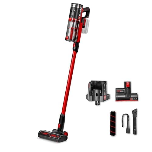Image of Einhell Cordless Stick Vacuum Cleaner 18V, Power X-Change, Brushless, 270Mbar, 3 Power Modes, Bagless, 3 Way Filter System includes Accessories, Without Battery TE-SV 18/270 Li BL-Solo
