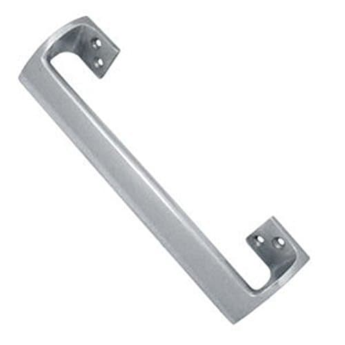 Image of Oval Grip Offset Door Pull Handle Solid Aluminium 9" (225mm) - Satin Finish