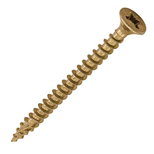 Image of TIMCO C2 Strong-Fix Multi-Purpose Premium Countersunk Gold Woodscrews - 4.0 x 50 - Box of 200