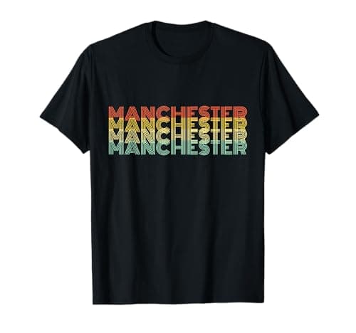 Image of Manchester Retro Home Vintage City Hometown T-Shirt