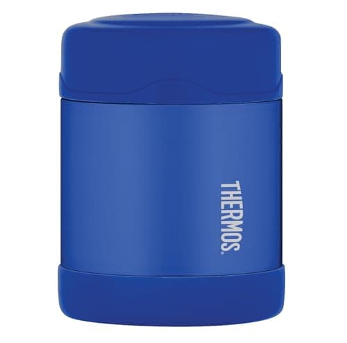 Image of Thermos - Blue Kids Food Flask (290ml) - BPA Free, Stainless Steel, Spill Proof, Thermal Flask for Lunch Box, 5 Hours Hot & 7 Hours Cold