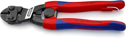 Image of KNIPEX Cobolt Compact Bolt Cutter with Slim Multi-Component Grips, with Integrated Tether Attachment Point for a Tool, 71 32 200 T