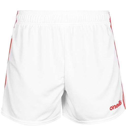 Image of ONeills Mens Mourne Shorts Pants Trousers Bottoms Lightweight Stripe Drawstring White/Red 34