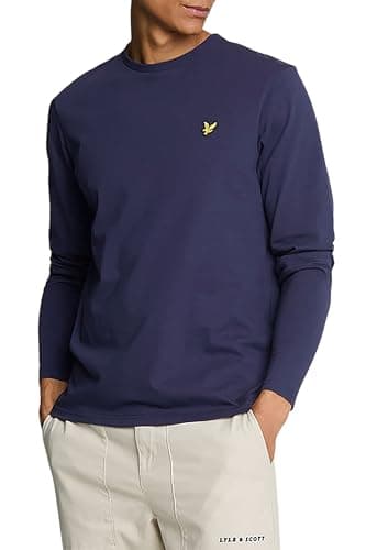 Image of Lyle & Scott LS T-Shirt Plain L/S T-Shirt Z99 Navy, M