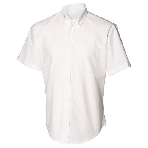 Image of Henbury Mens Short Sleeve Classic Oxford Work Shirt (XL) (White)