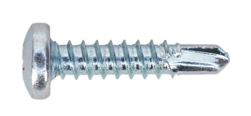 Image of Sealey SDPH4219 Self Drilling Screw 4.2 x 19mm Pan Head Phillips Zinc D7504N Pack of 100