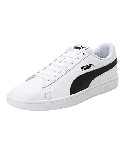 Image of Puma Smash V2 L, Unisex Adults’ Low-Top Sneakers, White (Puma White-Puma Black 01), 10 UK (44.5 EU)