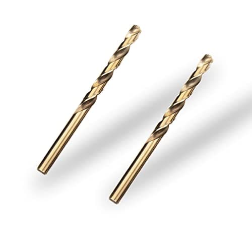 Image of Meccion HSS Cobalt Jobber Drill Bit 2pcs 7.0mm Twist Drill Bit for Drilling Stainless Steel and Metal