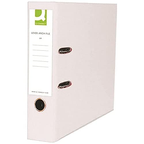 Image of Q-Connect 70mm Lever Arch File Polypropylene A4 White (10 Pack) KF20024