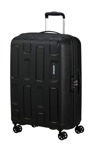 Image of American Tourister Ellipso - Hard Case 68 cm Medium Size - Trolley Case with 4 Wheels, TSA Lock, Lightweight - 64 L - Black (Black)