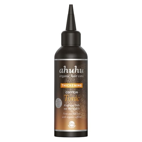 Image of Ahuhu THICKENING Coffein Tonic (100ml) - Strengthening Scalp Treatment With Organic Caffeine & Rice Starch, Hair Thickening & Volumizing Tonic For Men & Women, Vegan Hair Tonic