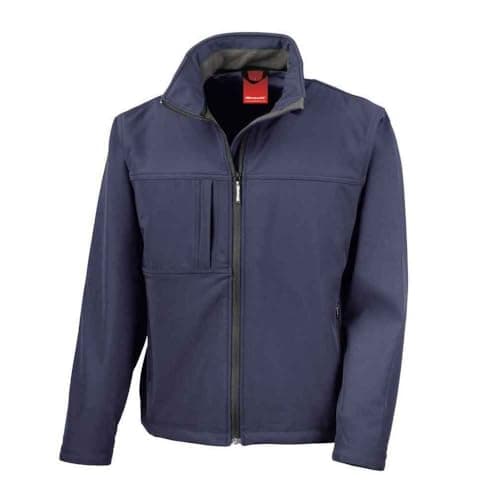 Image of Result R121A Classic Soft Shell Jacket - Navy, Medium