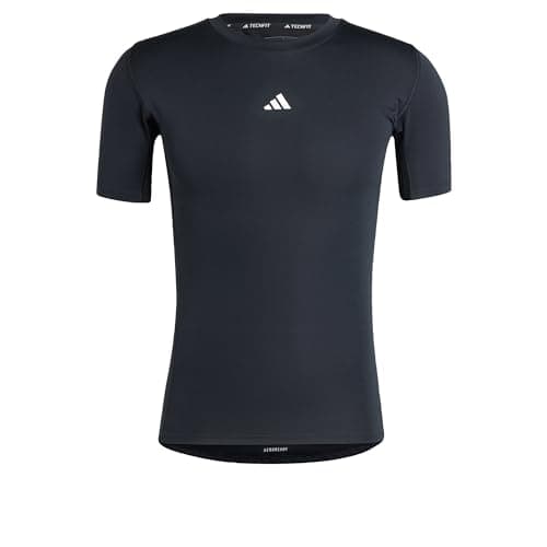 Image of adidas Men's Techfit Compression Training T-Shirt, Black, L