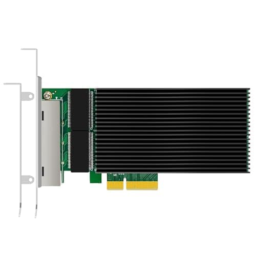 Image of GLOTRENDS ST7419 2.5Gb Network Card with 4 RJ45 Port, Intel I226-V Controller, PCIE 3.0 X4 Interface