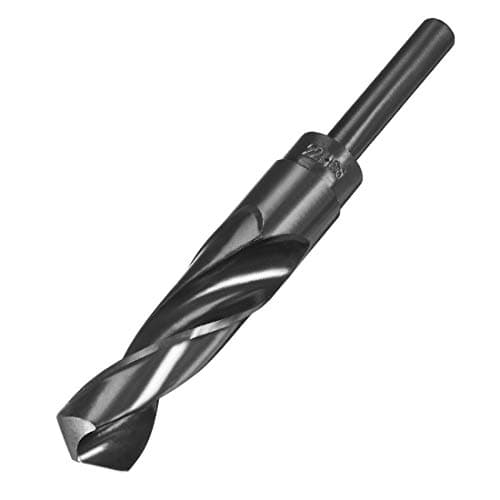 Image of sourcing map Reduced Shank Drill Bit 22mm Black Nitride Coated with 1/2 Inch Straight Shank, High Speed Steel HSS 9341 Twist Drill Bit for Stainless Steel Alloy Metal Plastic