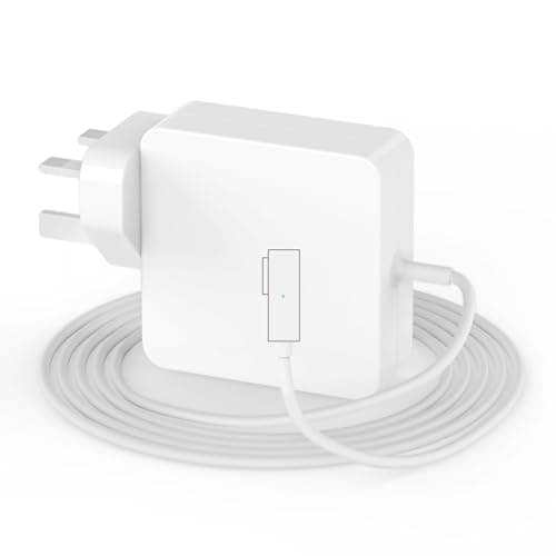 Image of Replacement MacBook Pro Charger, Laptop 60W L-Tip Fast Charger, Supply Power Adapter Magnetic Compatible with Mac Book Air 13/15/17" Inch 2006-2012 Mid Year, Models A1172/A1181/A1184/A1330/A1342/A1344