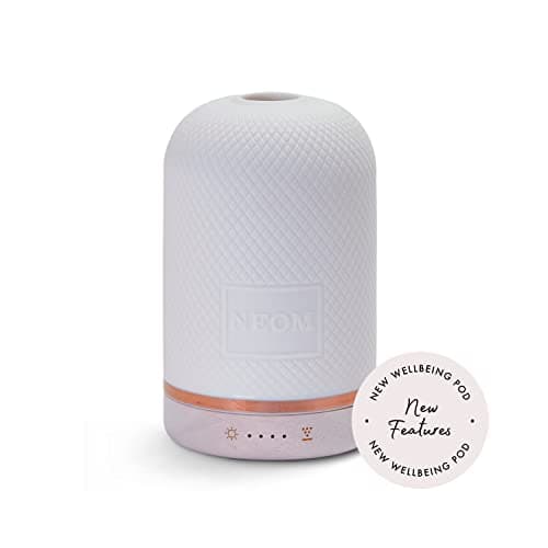 Image of NEOM – Wellbeing Pod | Premium Ultrasonic Essential Oil Diffuser | Ceramic Cover, LED Light & Timer | Aromatherapy Diffuser | Home Fragrance | Gift