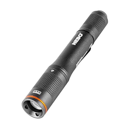 Image of NEBO Columbo 100 Lumen LED Pen Torch - Pocket Battery Powered Inspection Light, 3 Modes, 4.5 Hours Battery Life, Dimming, Pocket Clip, Variable Zoom & Waterproof Design