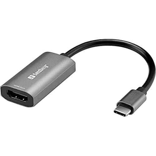 Image of Sandberg HDMI Capture Link to USB-C, 4K HDMI to USB-C Adapter, Full HD 1080p 30FPS Video Capture Device for Streaming TV Switch Xbox PS4 Gaming Videos, HDMI to USB-C Link, Audio Signal Supported