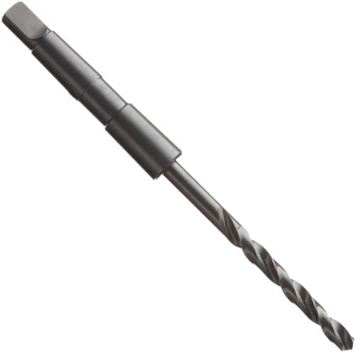 Image of Precision Twist 5ATS High Speed Steel Taper Shank Drill Bit, Black Oxide Finish, Morse Taper Shank, Spiral Flute, 118 Degree Point Angle, 34.00mm