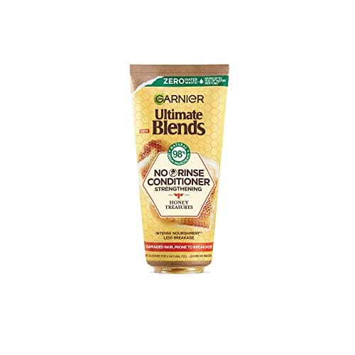 Image of Garnier Ultimate Blends Honey Treasures Nourishing Conditioner No Rinse for Damaged and Brittle Hair 98% Natural Ingredients 200ml