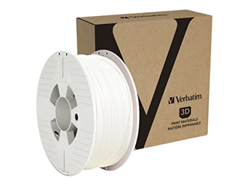 Image of VERBATIM ABS filament 3D printing - 1.75 mm - 1 kg - high performance acrylonitrile-butadiene-styrene for material extrusion - for 3D printer and 3D pen - 3D printer filament made of ABS - white